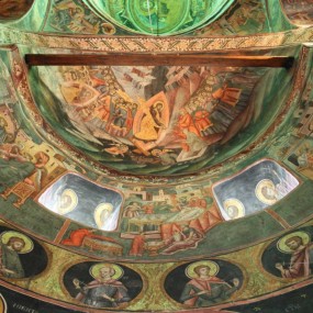 Pogorârea la Iad - frescă, Mănăstirea Govora