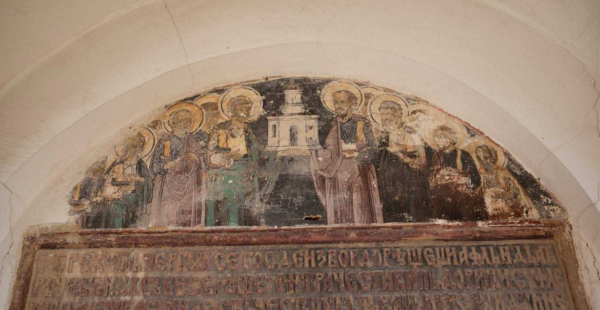 Icoana hramului - Schitul Sfinții Apostoli, Mănăstirea Hurezi