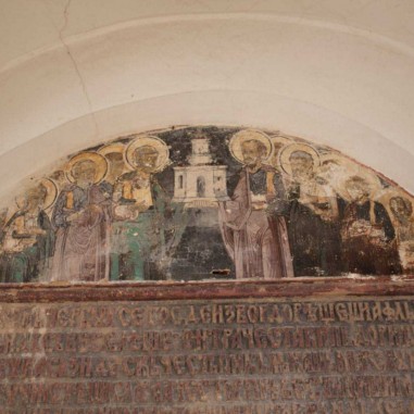 Icoana hramului - Schitul Sfinții Apostoli, Mănăstirea Hurezi
