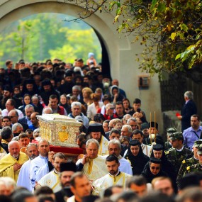Aducerea Moaștelor Sfântului Constantin Brâncoveanu la Hurezi Aducerea Moaștelor Sfântului Constantin Brâncoveanu la Hurezi